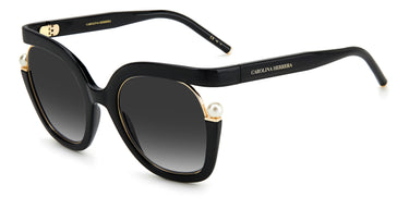 Women Carolina Herrera Sunglasses: CH 0003/S - Black - SpecSMART Eye Clinic (Diagonal View)